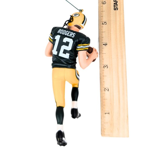 Hallmark 2014 Legends Aaron Rodgers Green Bay Packers Christmas Ornament Used - Picture 2 of 4